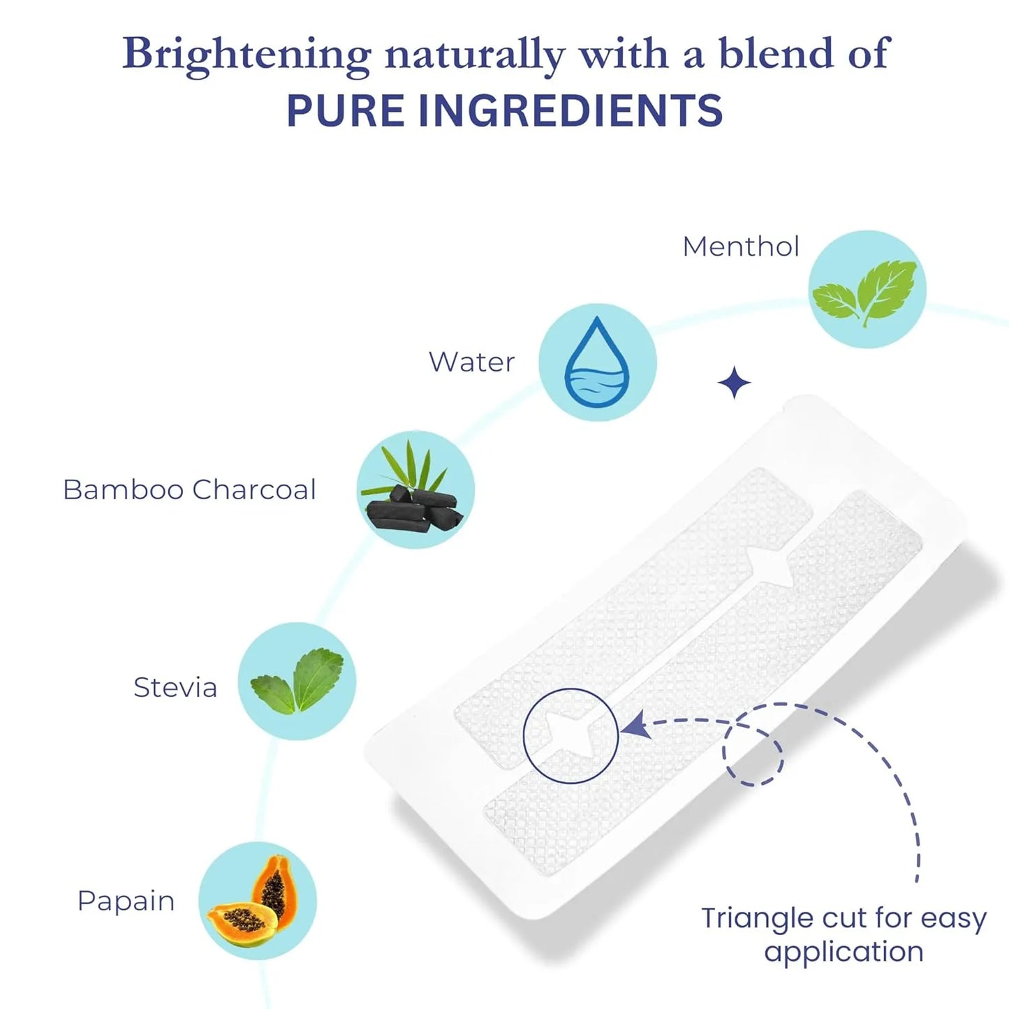 Teeth whitening strips, natural teeth whitening strips,