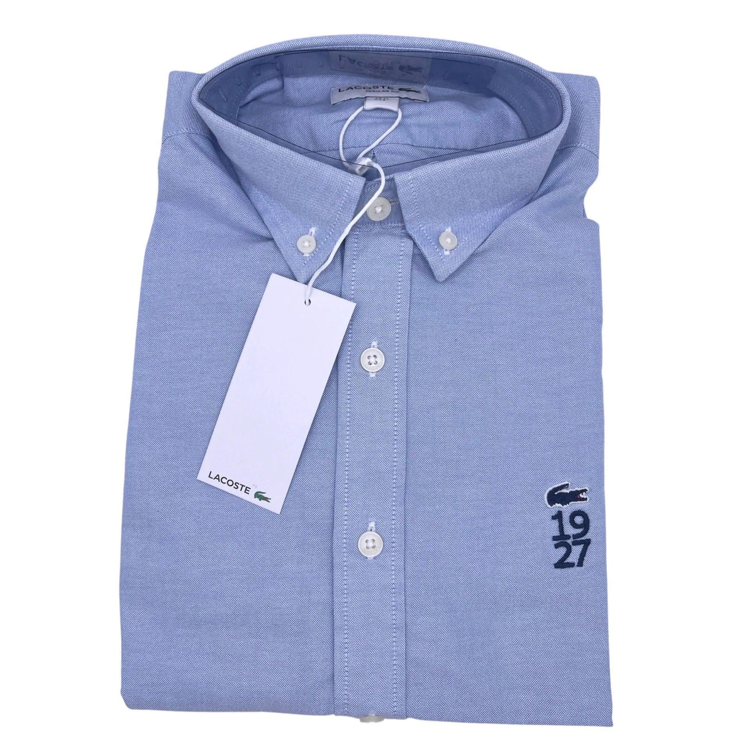Regular Fit Oxford Shirt for Men - Long Sleeve - Cotton Shirt - Blue Colour - Almostnewcloset.com