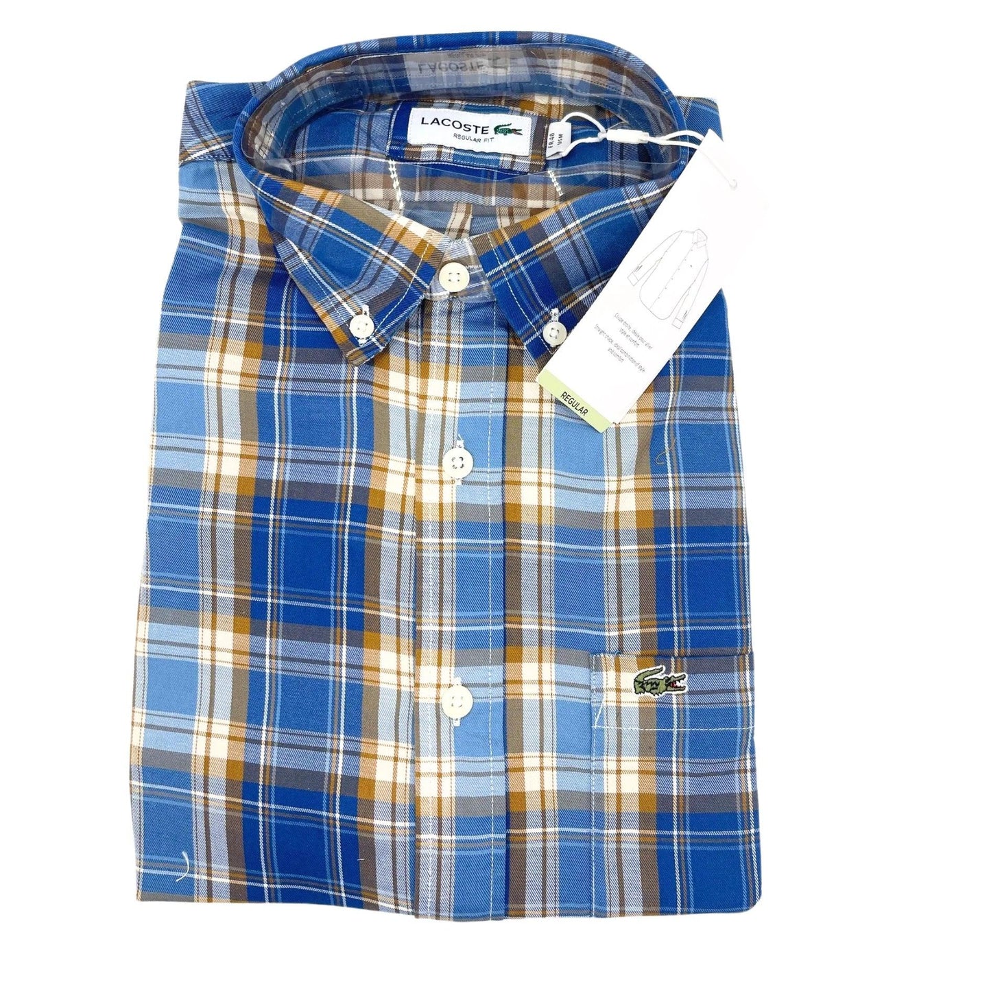 Cotton Regular Fit Shirt for Men - Check Shirt - Long Sleeve - Almostnewcloset.com