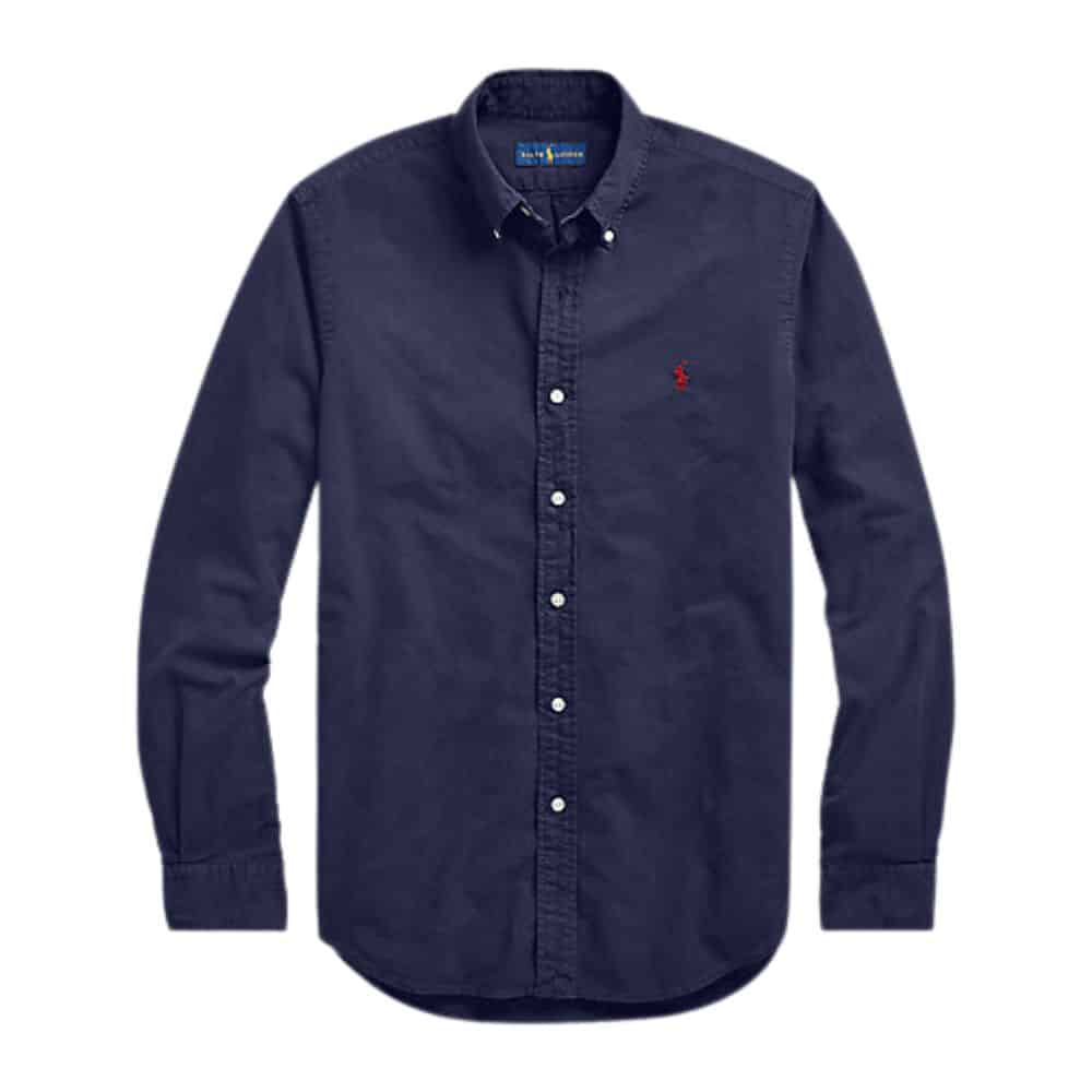 Ralph Lauren Oxford Shirt Custom Fit Navy Shirt for Men - RRP £145