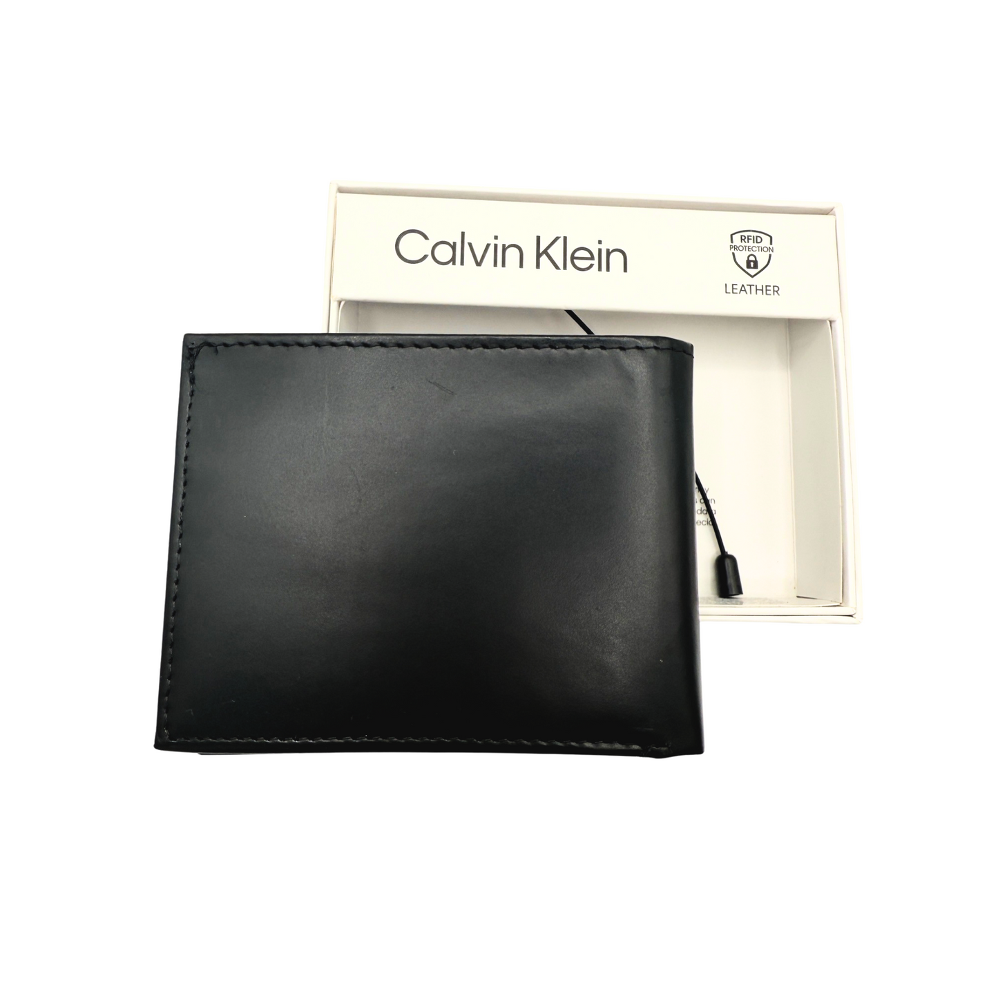 Calvin Klein Bifold Wallet For Men - Smooth Black Colour - RFID Protection RRP £70