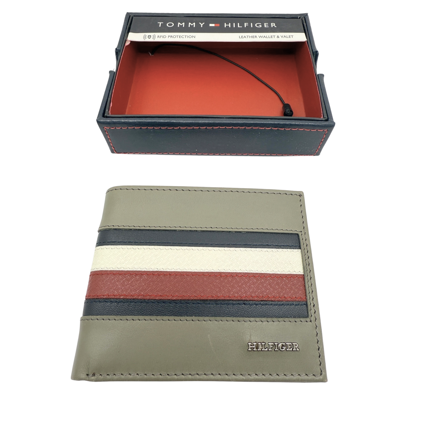 Tommy Hilfiger Wallet for Men - Grey Men's Wallet - RRP£60 - Calf Leather