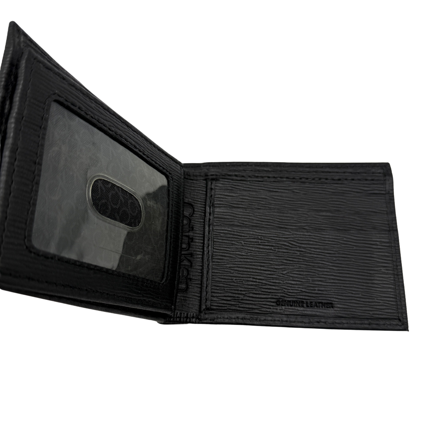 Calvin Klein Bifold Wallet For Men - Black Colour Pattern - RFID Protection RRP £70