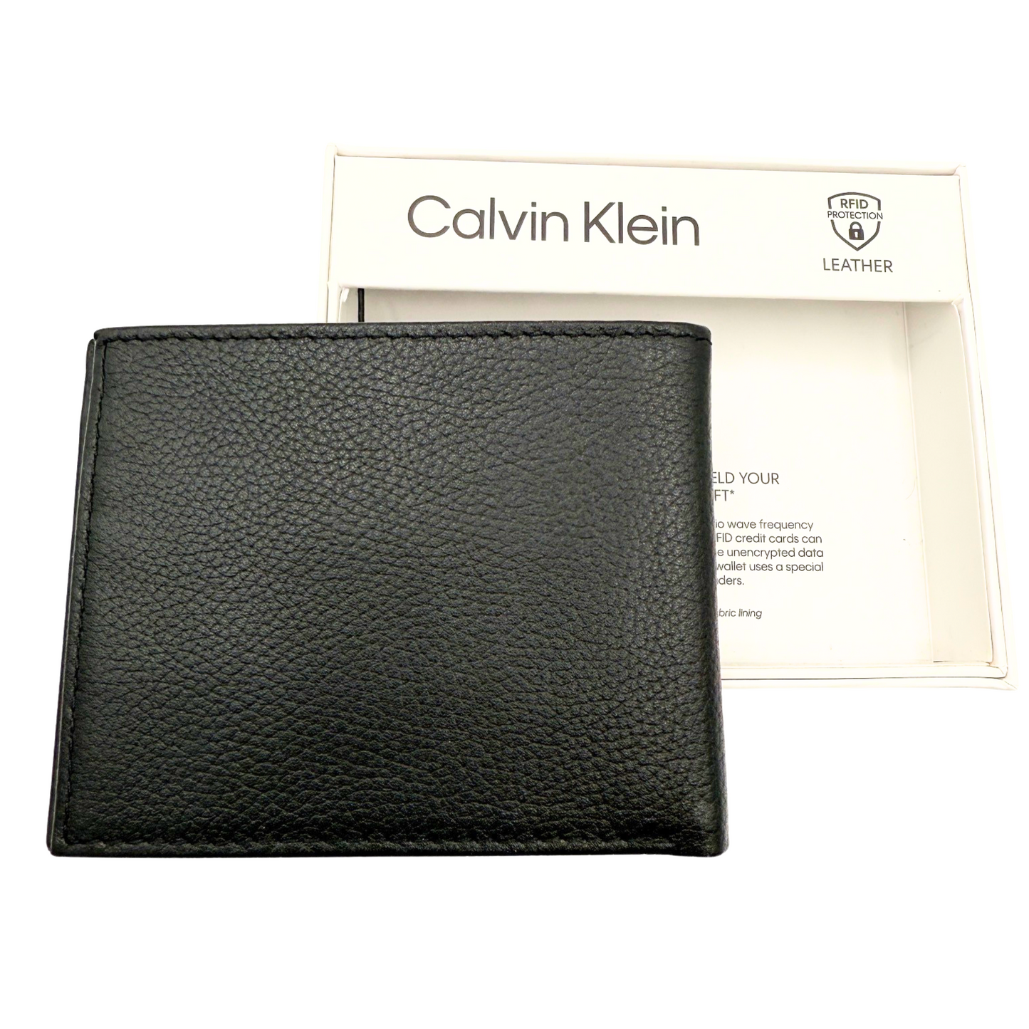 Calvin Klein Bifold Wallet For Men - Black Colour - RFID Protection RRP £70