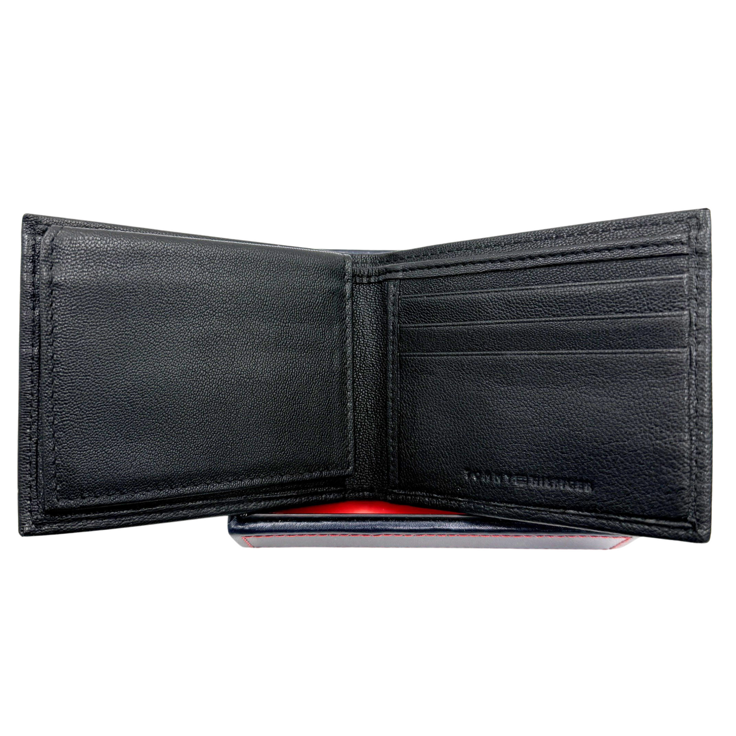 Tommy Hilfiger Bifold Wallet for Men Black Leather Wallet