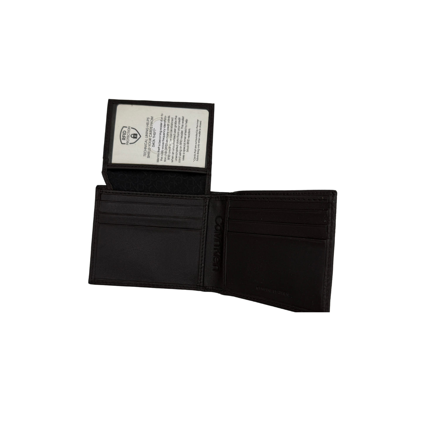 Calvin Klein Bifold Wallet for Men - Dark Brown - RFID Protection