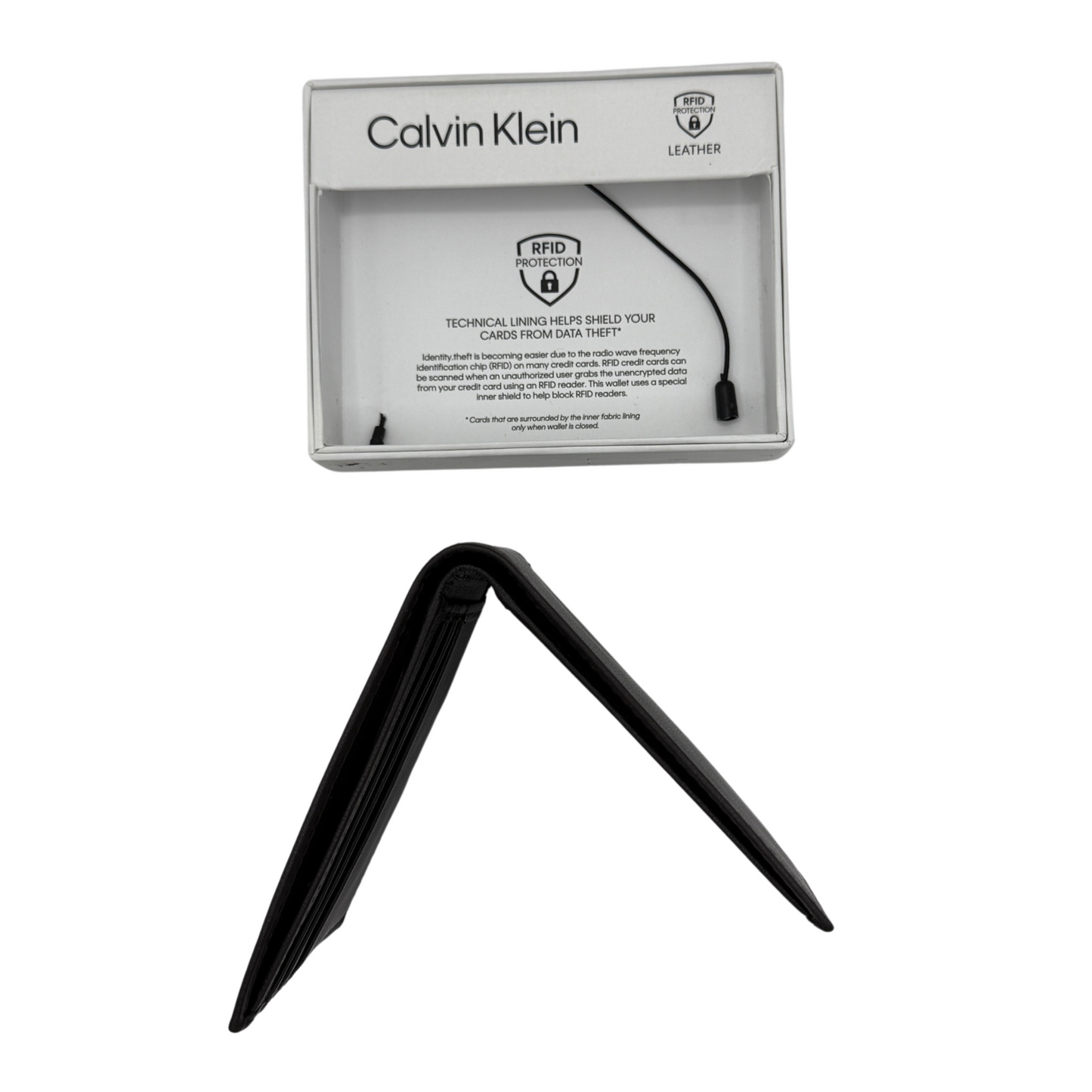 Calvin Klein Bifold Wallet for Men - Dark Brown - RFID Protection