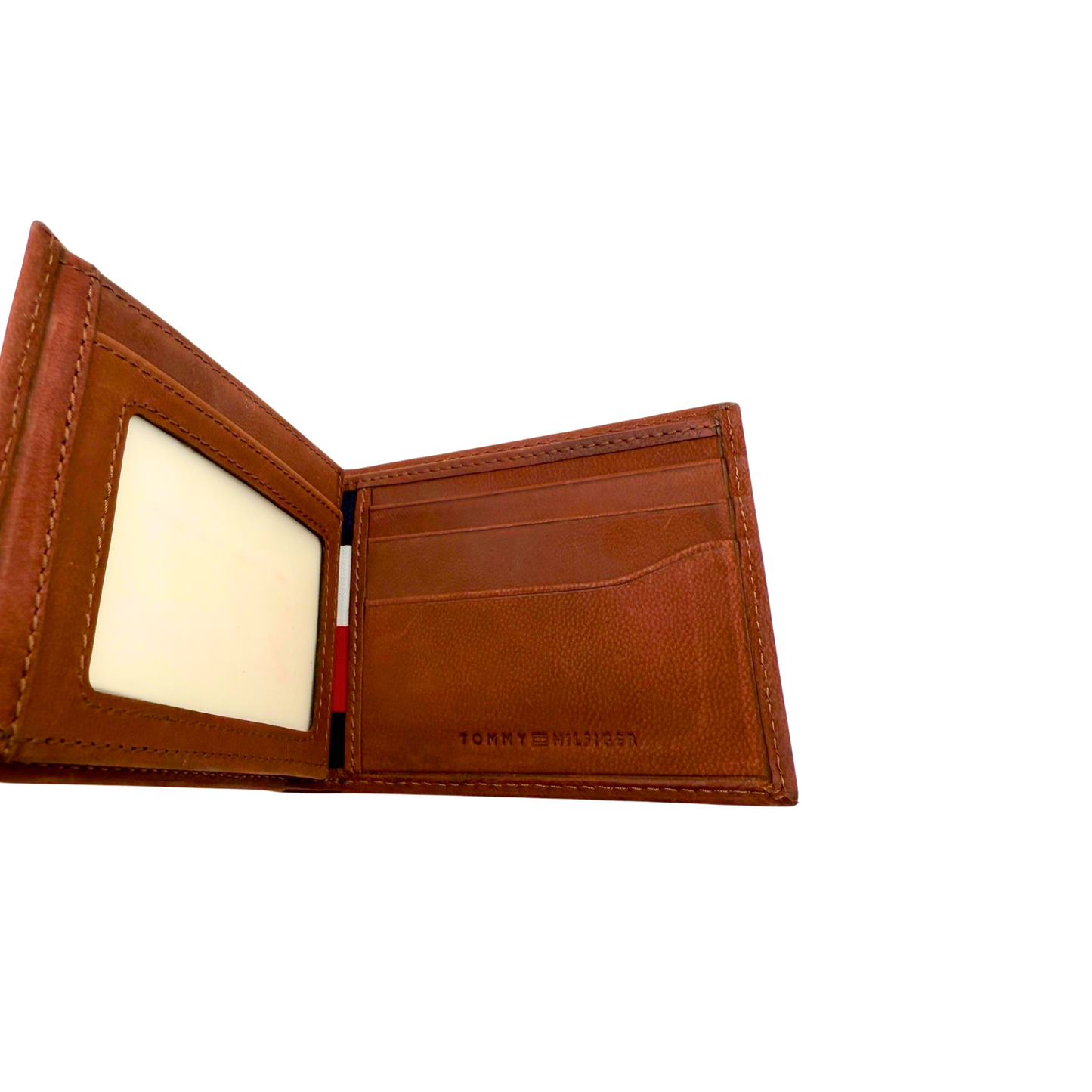 Tommy Hilfiger Wallet for Men - Men's Wallet - Burgundy - Calf Leather