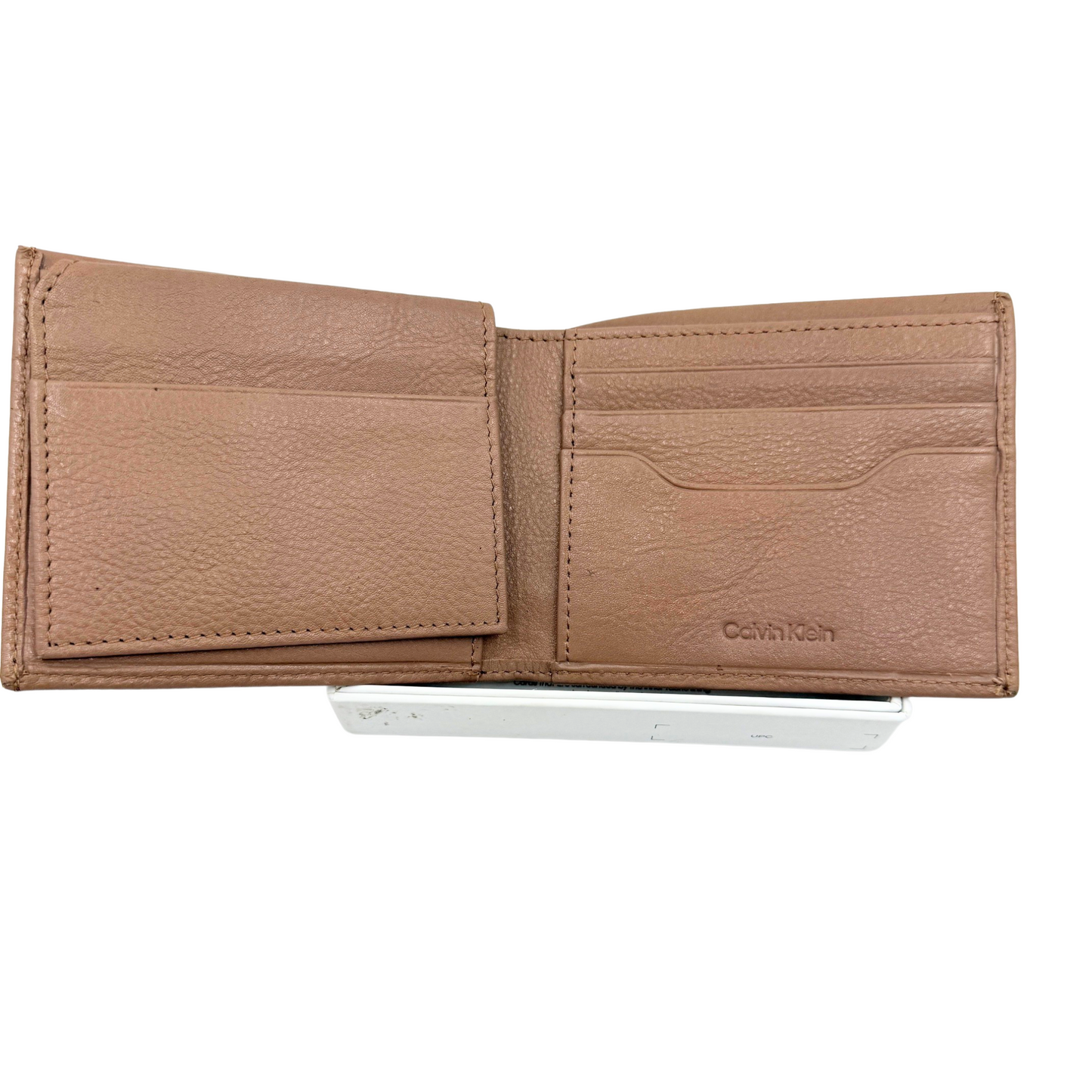 Calvin Klein Bifold Wallet for Men - Light Brown/ Tan - RFID Protection