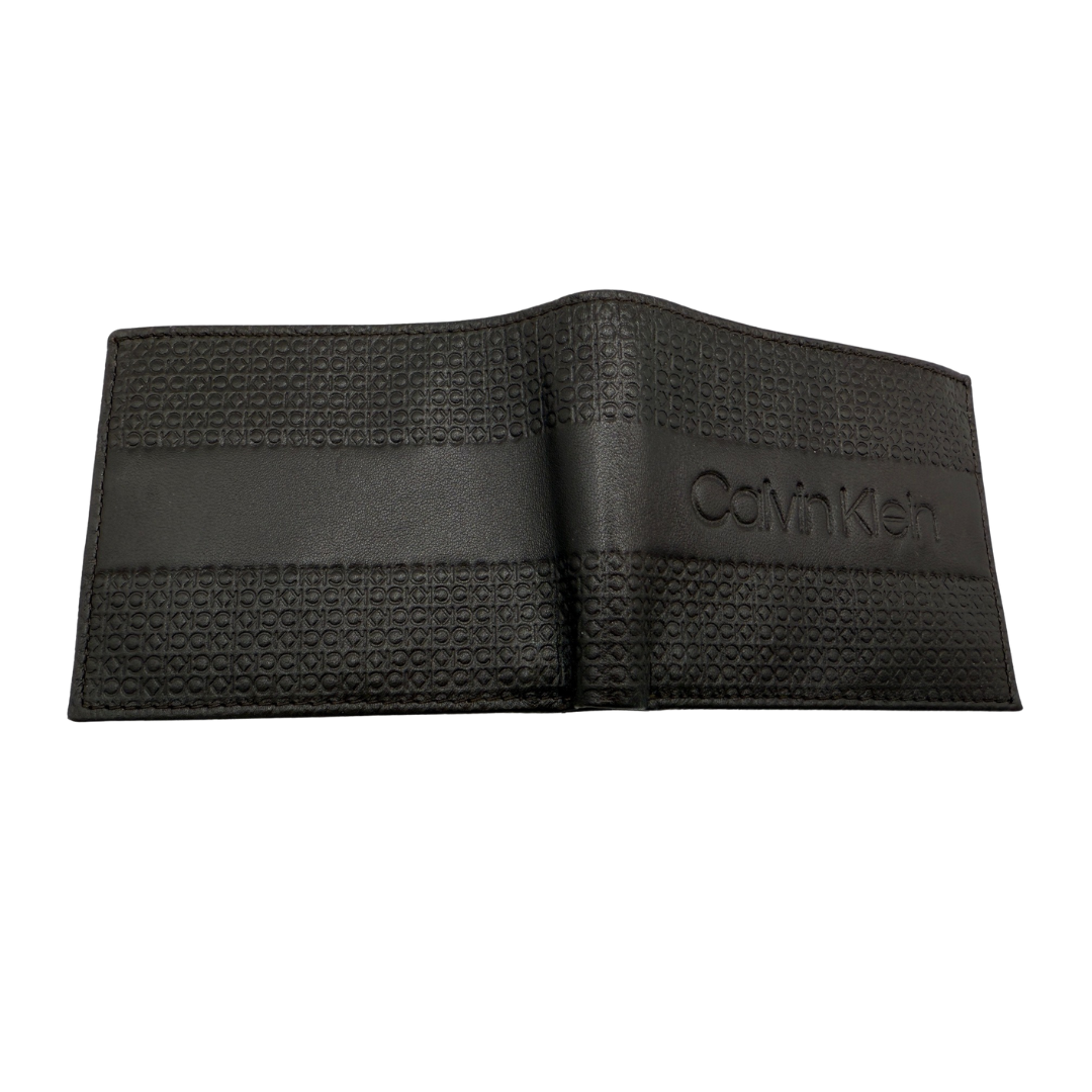 Calvin Klein Bifold Wallet for Men - Dark Brown - RFID Protection