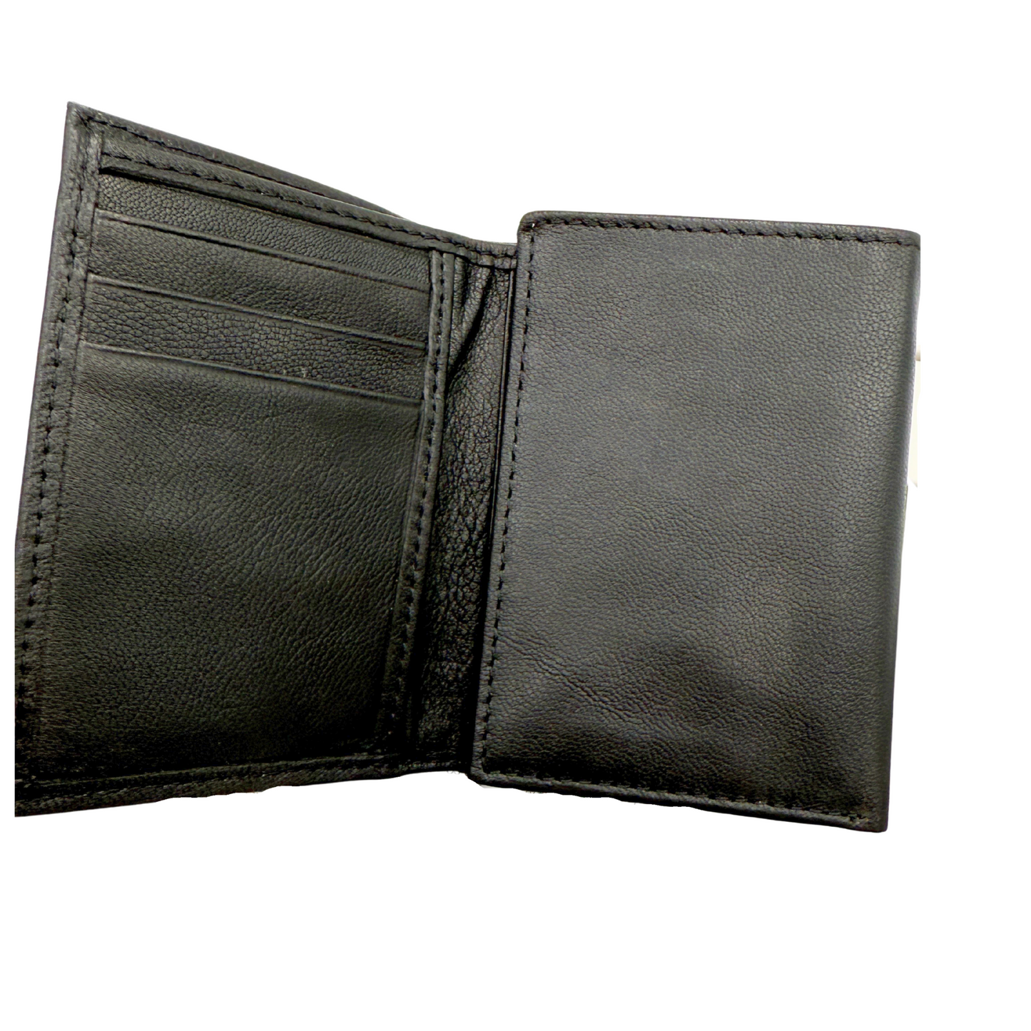 Calvin Klein Trifold Wallet for Men Black Calf Leather RRP£70 RFID Protection
