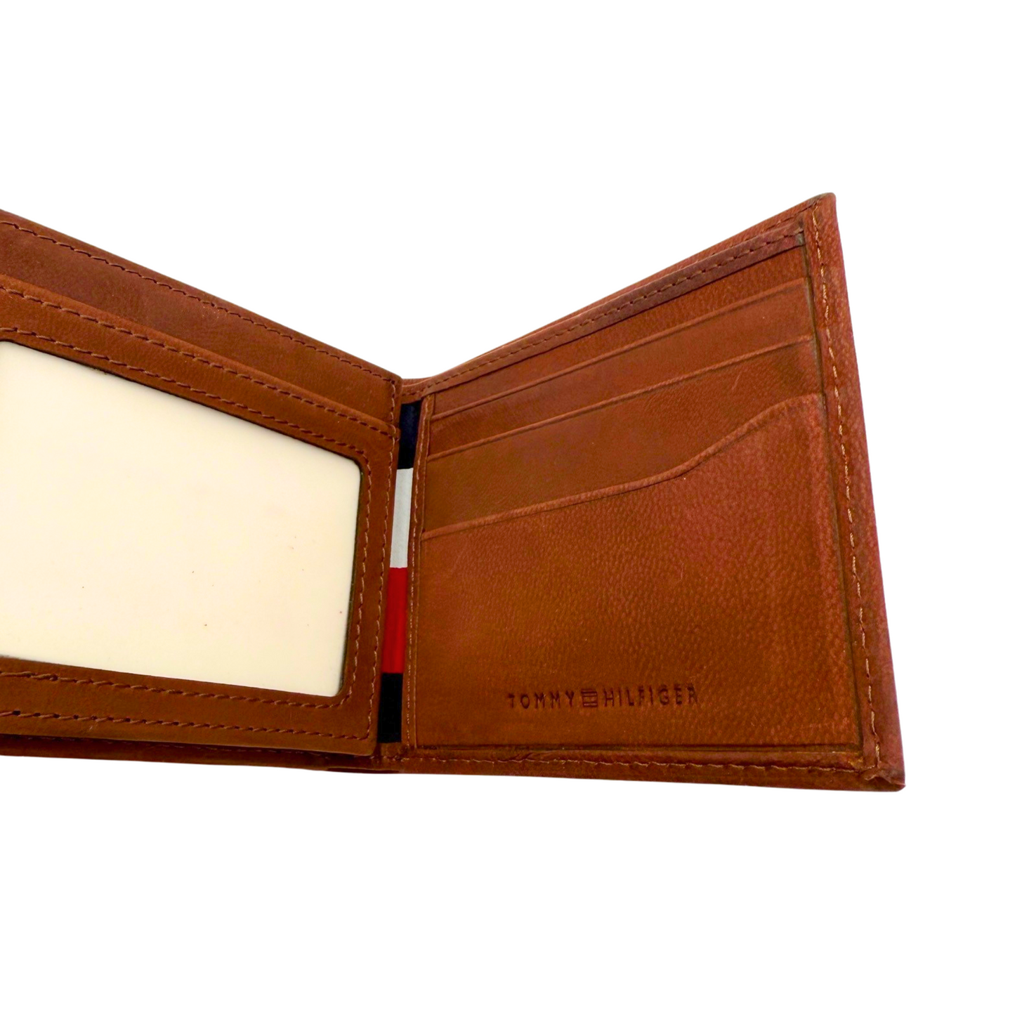 Tommy Hilfiger Wallet for Men - Men's Wallet - Burgundy - Calf Leather