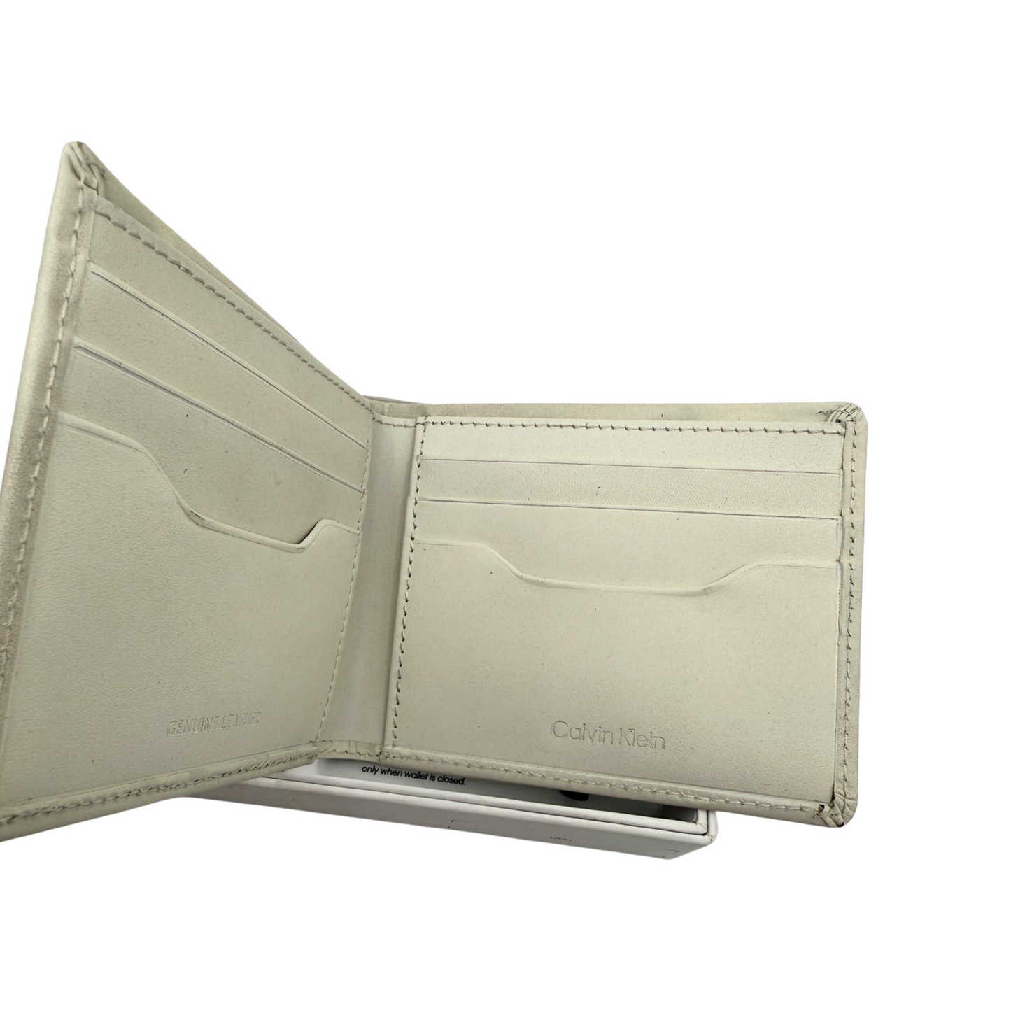 Calvin Klein Bifold Wallet for Men - Off White - RFID Protection