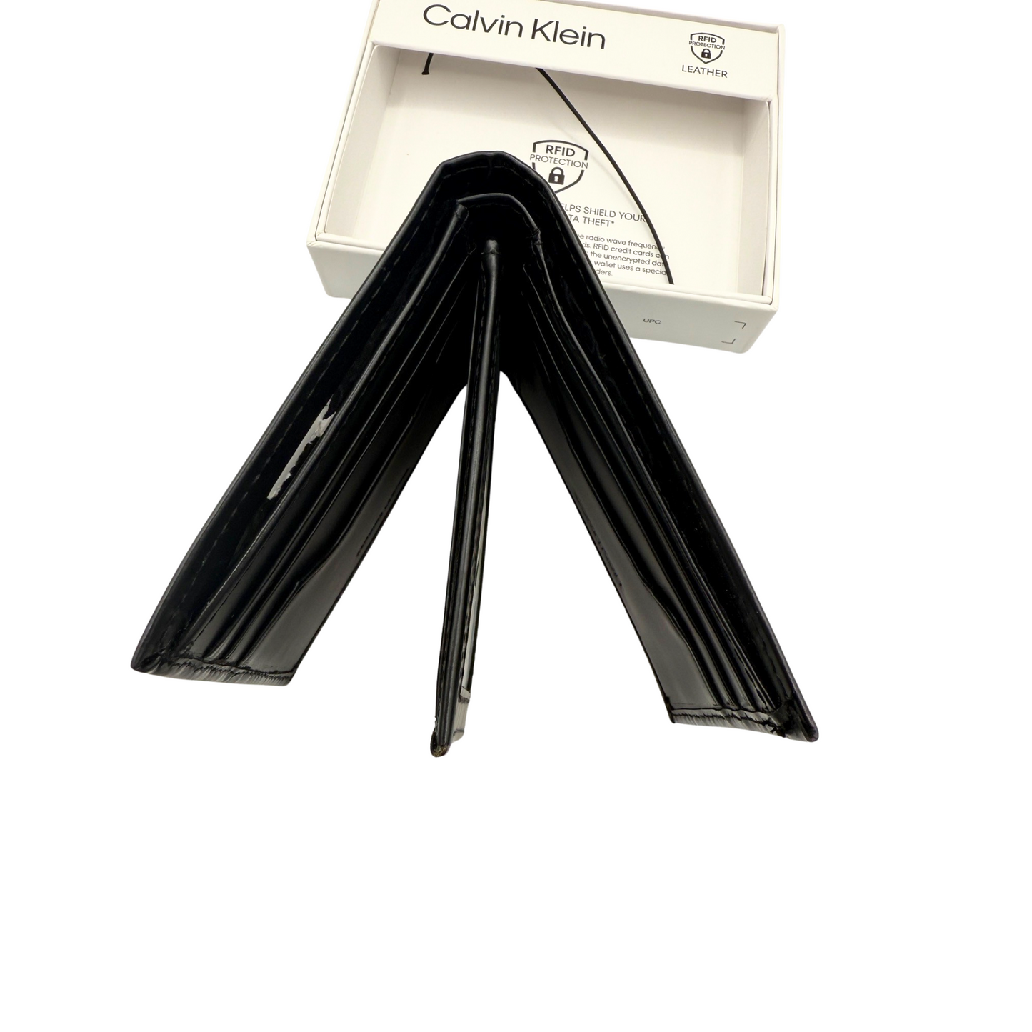 Calvin Klein Bifold Wallet For Men - Smooth Black Colour - RFID Protection RRP £70