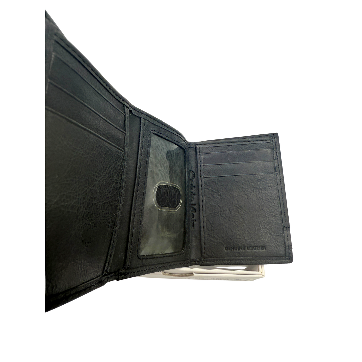 Calvin Klein Trifold Wallet for Men Women - Black - RFID Protection
