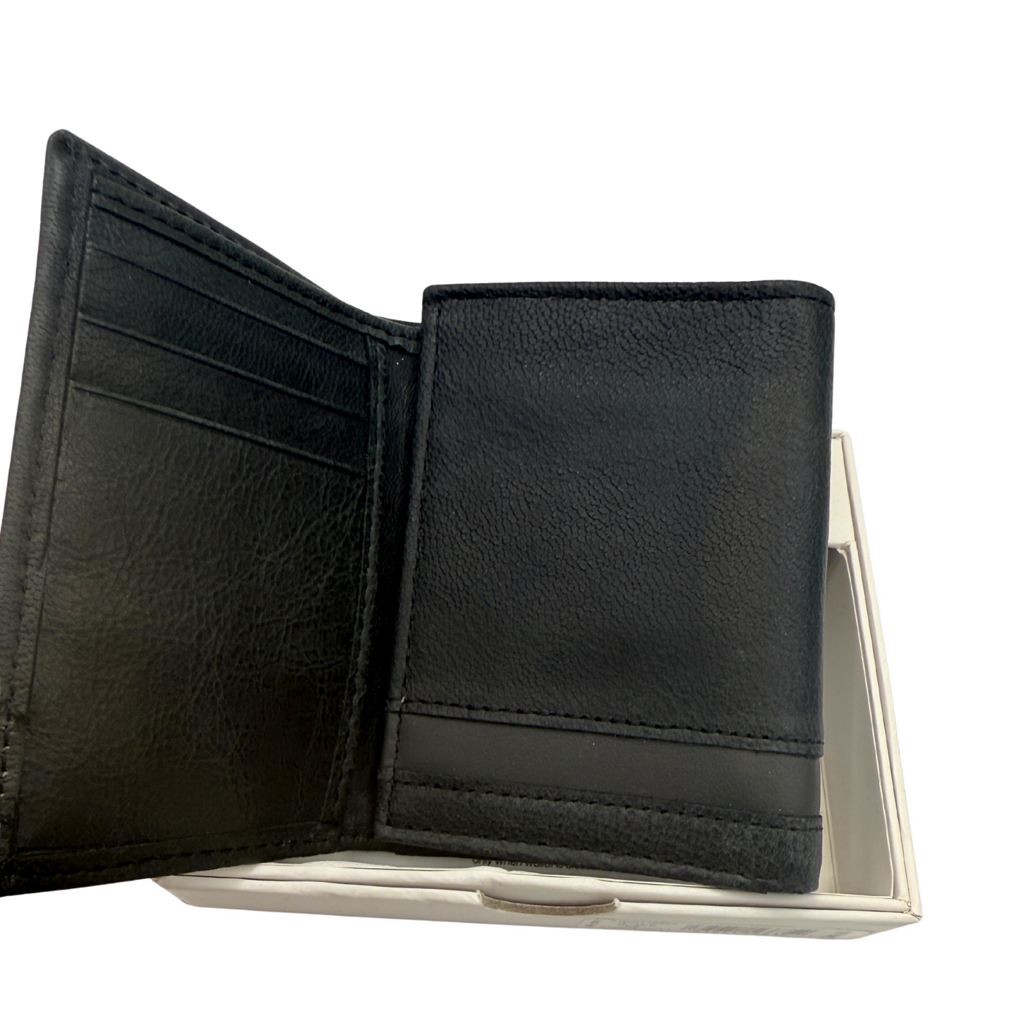 Calvin Klein Trifold Wallet for Men Women - Black - RFID Protection