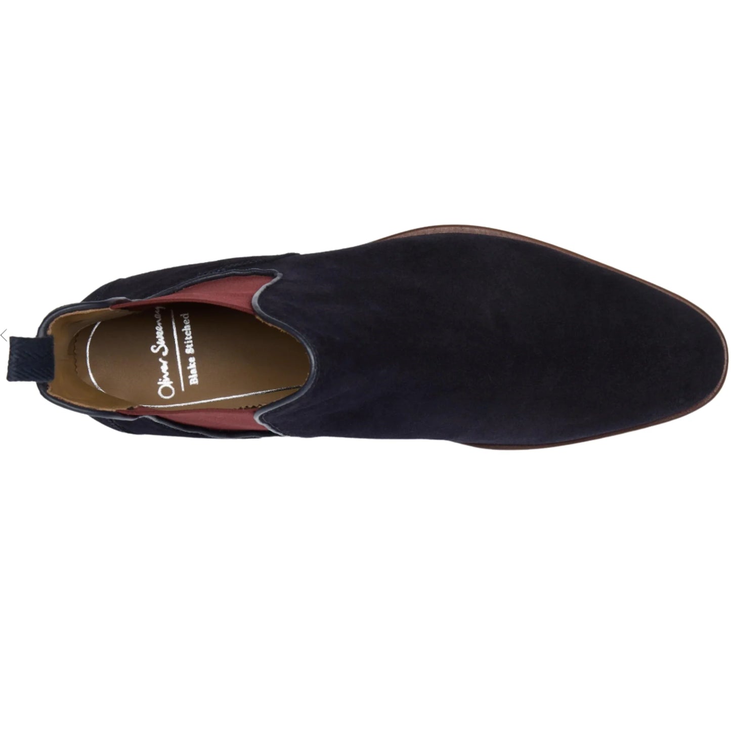 Oliver Sweeney Andante Navy Suede Chelsea Boots RRP £199 UK 11