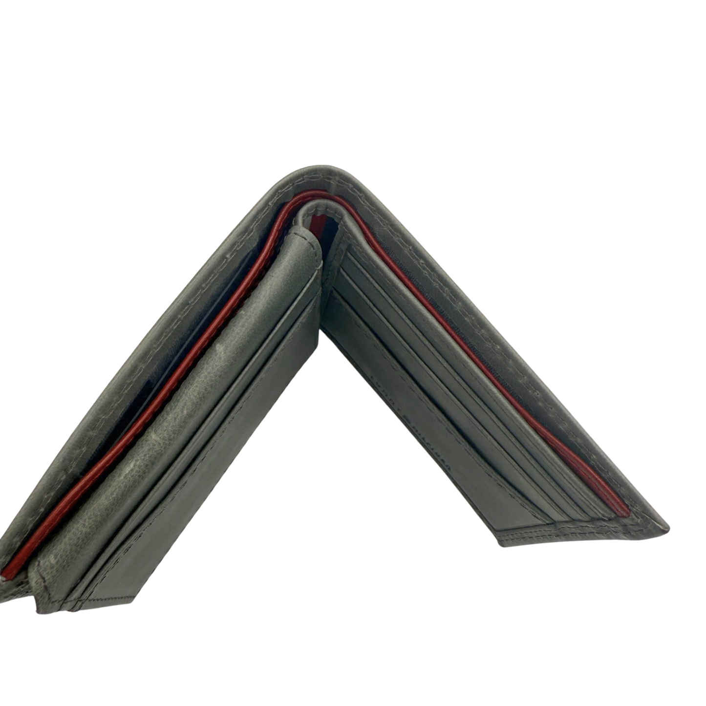 Tommy Hilfiger Wallet for Men - Men's Wallet - Grey - Calf Leather