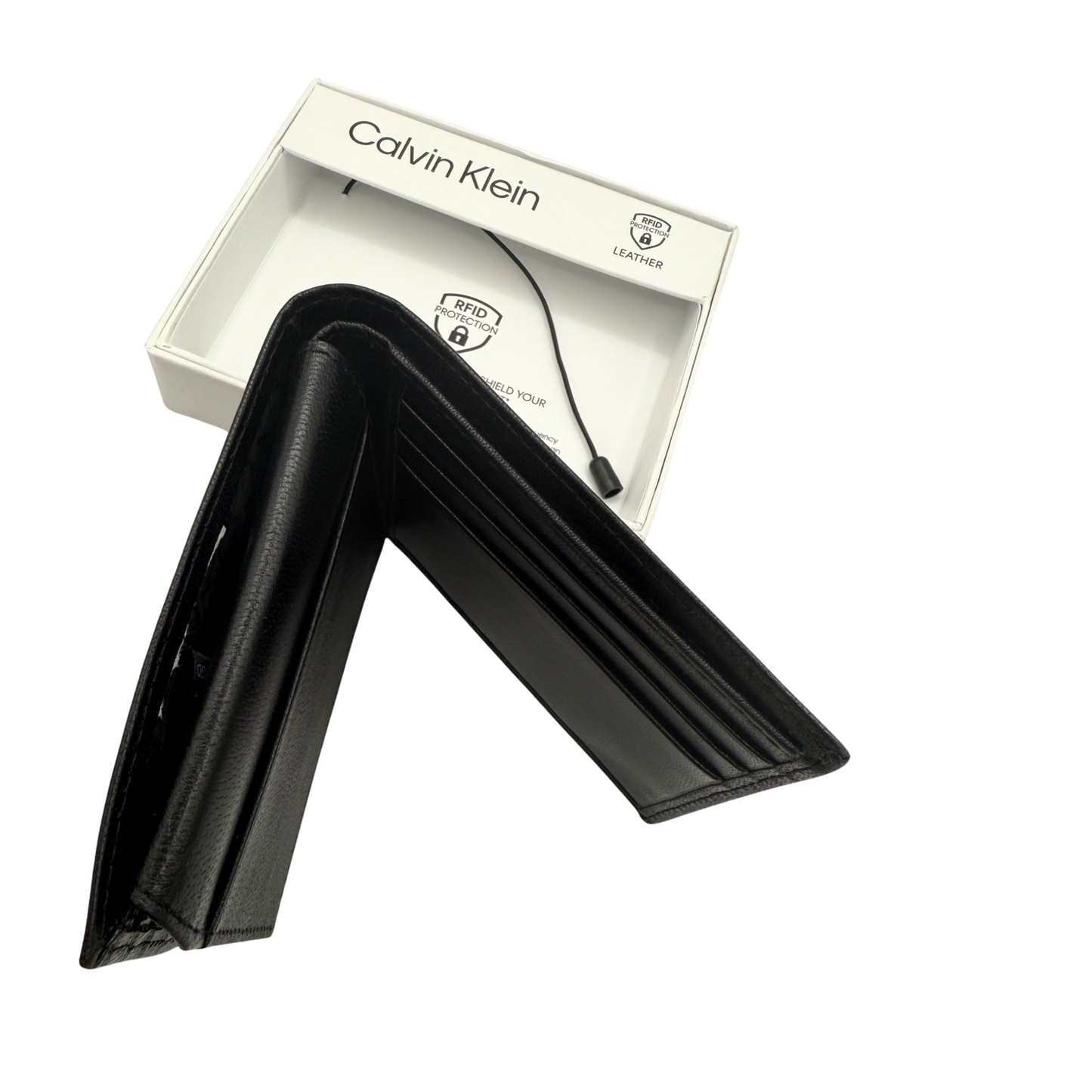 Calvin Klein Bifold Wallet for Men - Black - RFID Protection