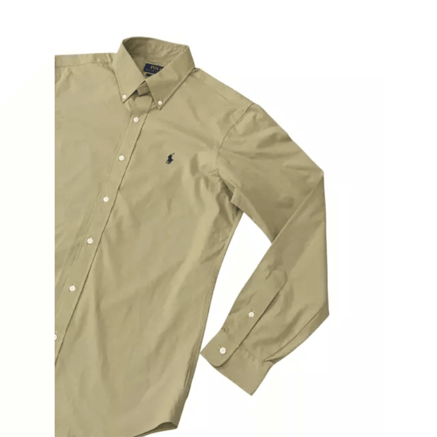 Ralph Lauren Custom Fit Tan Oxford Shirt for Men - RRP£120 - Almostnewcloset.com