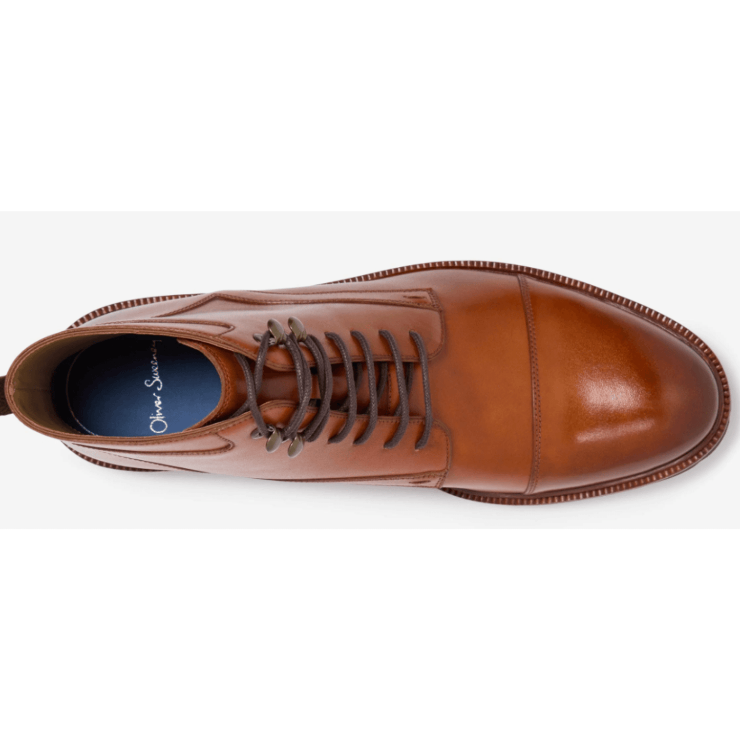 Oliver Sweeney Haredon Tan Calf Leather Derby Boots - RRP£199 - UK 11 - Almostnewcloset.com