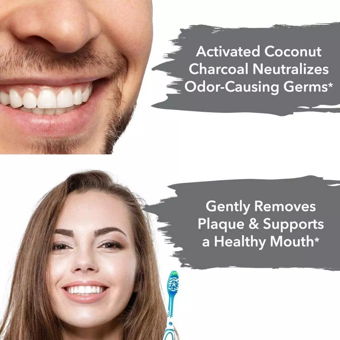 Organic Teeth Whitening Powder - Enamel Safe Teeth Whitening, Freshens Breath - Suitable For All Type Teeth - 50 gm