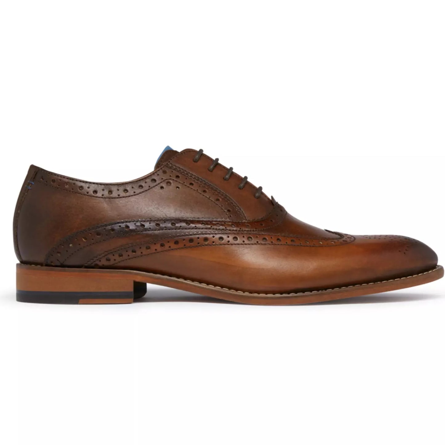 Oliver Sweeney Fellbeck Dark Tan Oxford Brogues RRP£179 UK 7