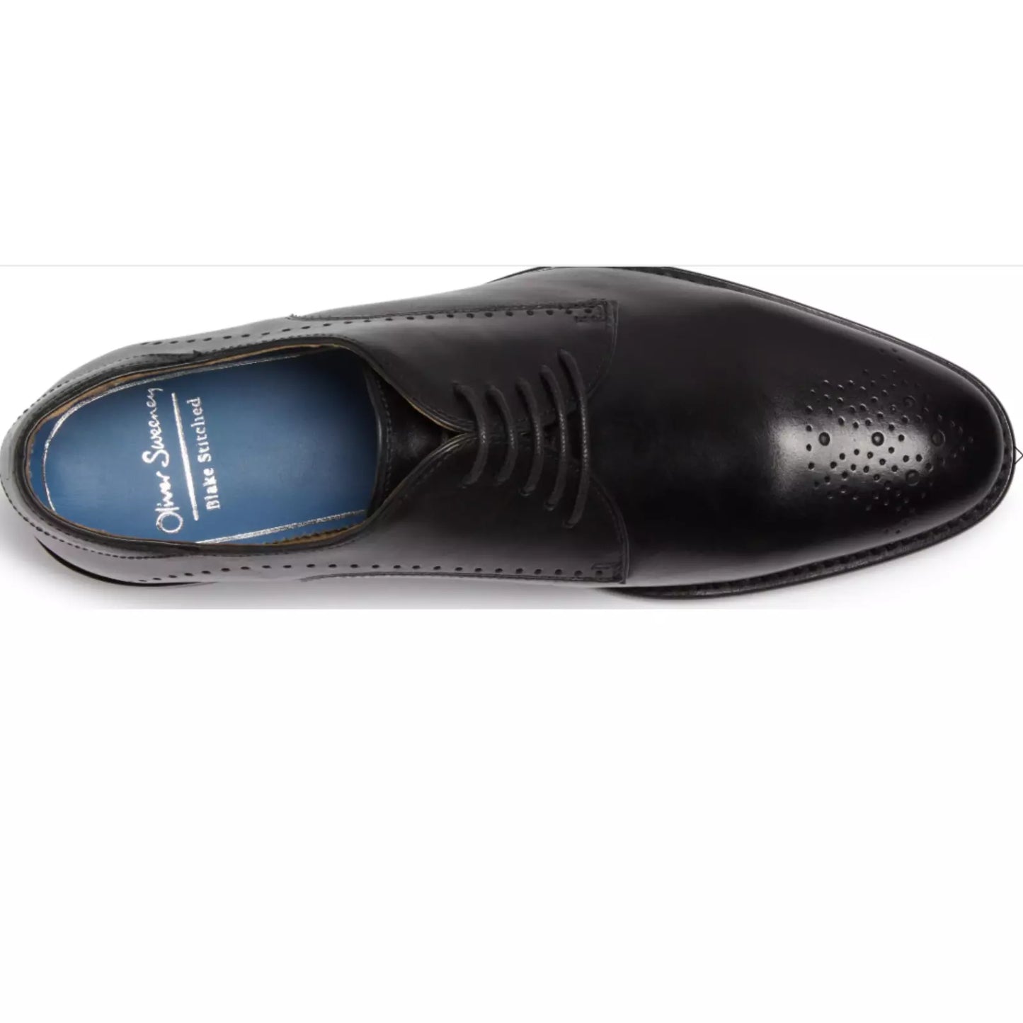Oliver Sweeney Harworth Black Calf Leather Derby Shoes RRP £179 UK 12