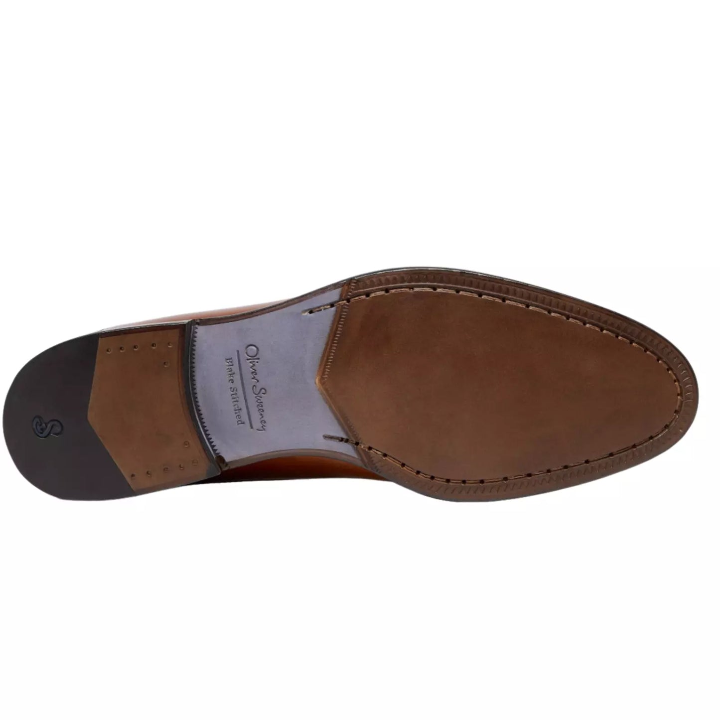 OLIVER SWEENEY MEN'S KNOLE TAN LUXURY LEATHER DERBY SHOES RRP £179