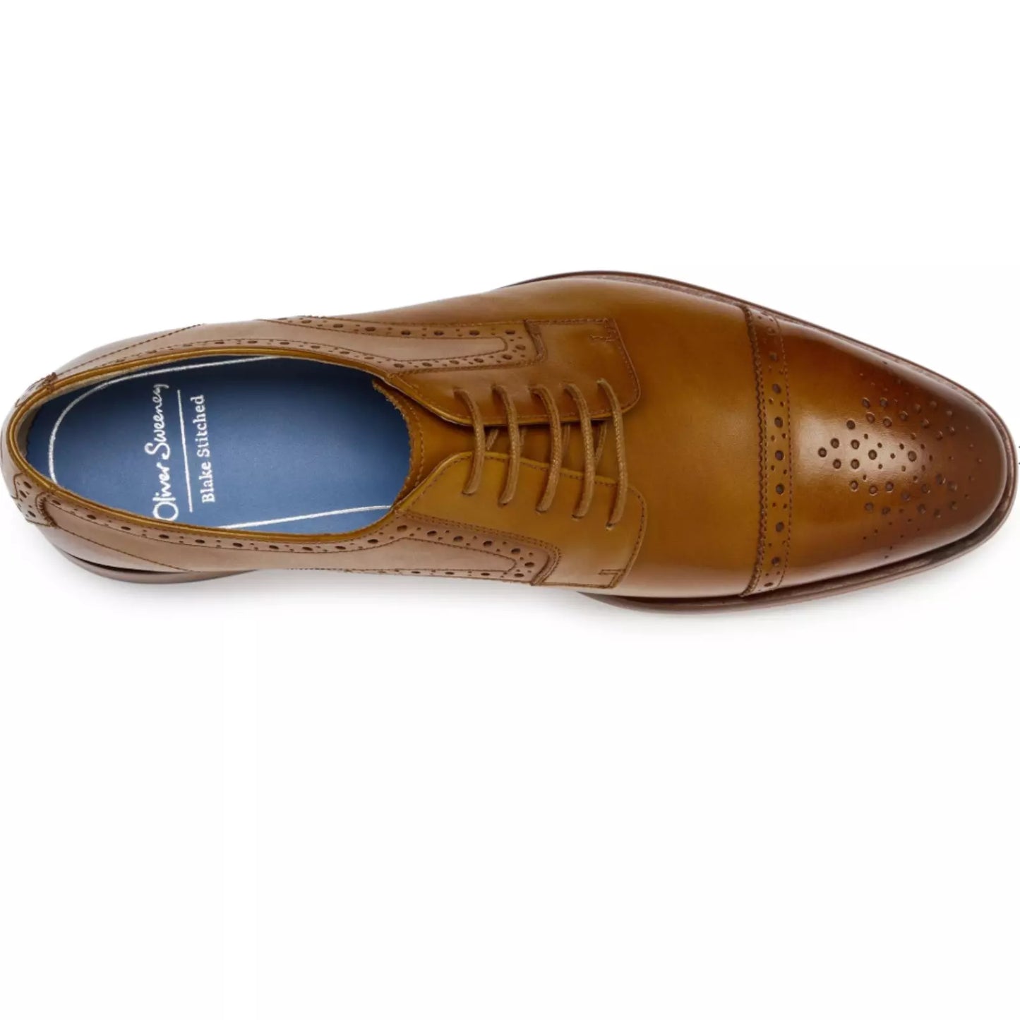 OLIVER SWEENEY MEN'S BRIDGFORD LUXURY DERBY BROGUES SHOES RRP £179