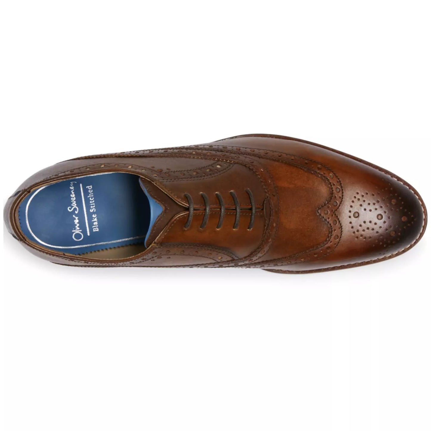 Oliver Sweeney Fellbeck Dark Tan Oxford Brogues RRP£179 UK 7