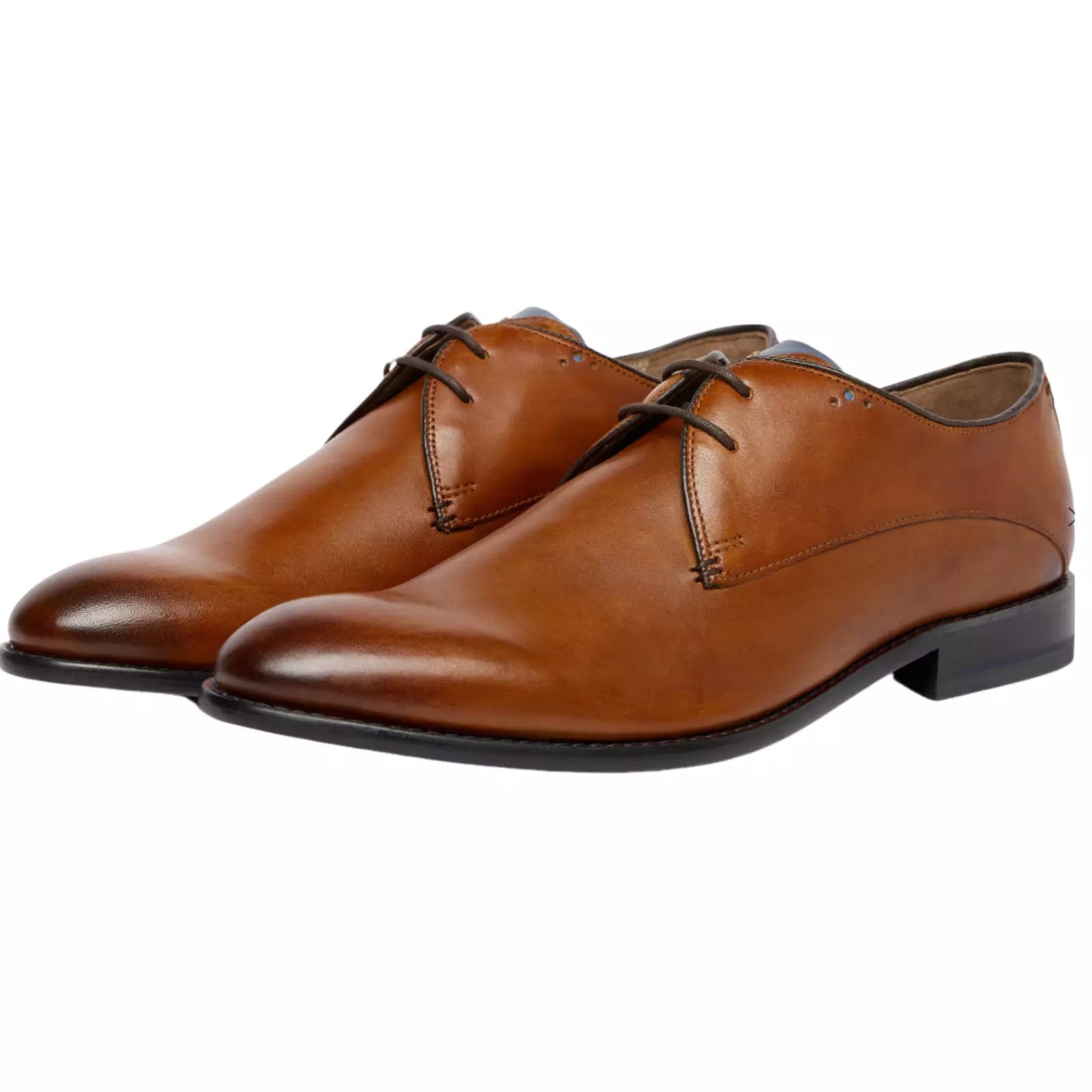 OLIVER SWEENEY MEN'S KNOLE TAN LUXURY LEATHER DERBY SHOES RRP £179