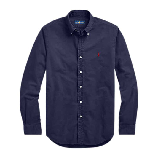 Ralph Lauren Oxford Shirt Custom Fit Navy Shirt for Men - RRP £145
