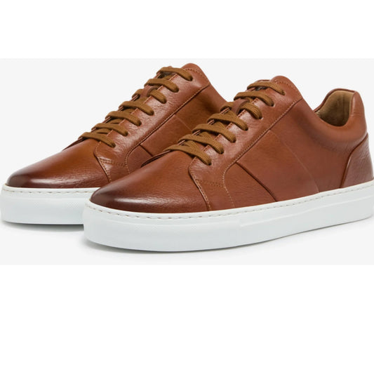 Oliver Sweeney Kendal Tan Milled Leather Cupsole Trainers RRP £179 UK 7