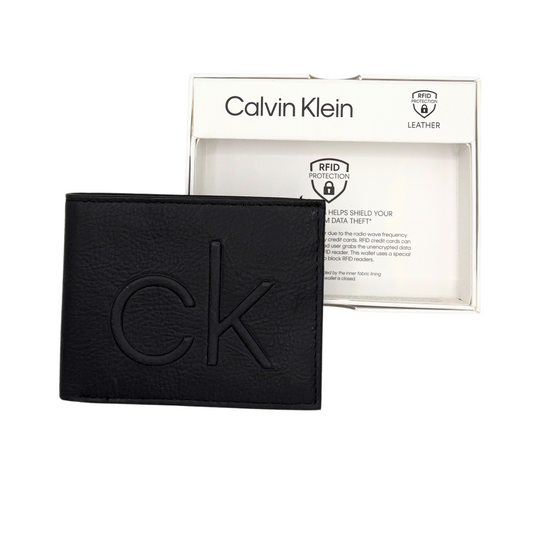 Calvin Klein Bifold Black Wallet for Men - RFID Protection