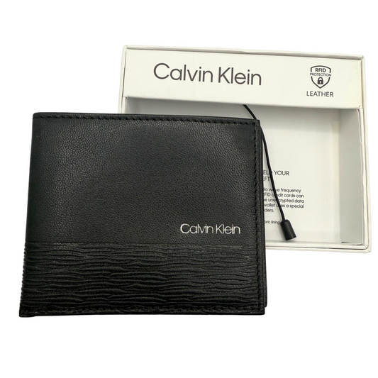 Calvin Klein Bifold Wallet for Men - Black - RFID Protection