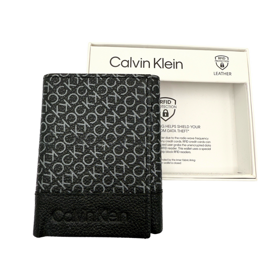 Calvin Klein Trifold Wallet for Men - RFID Protection RRP£65