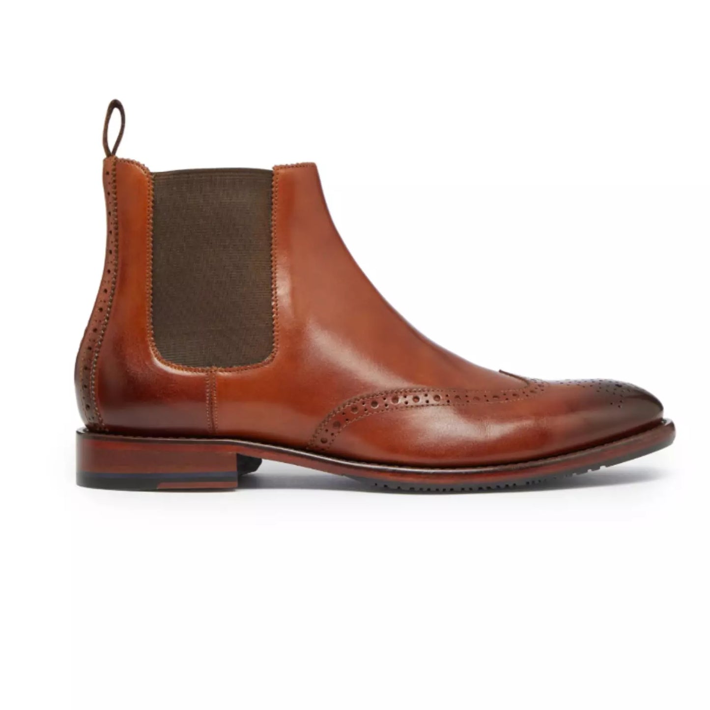 Oliver Sweeney Portrush Antiqued Tan Leather Chelsea Boots RRP £199 UK 9